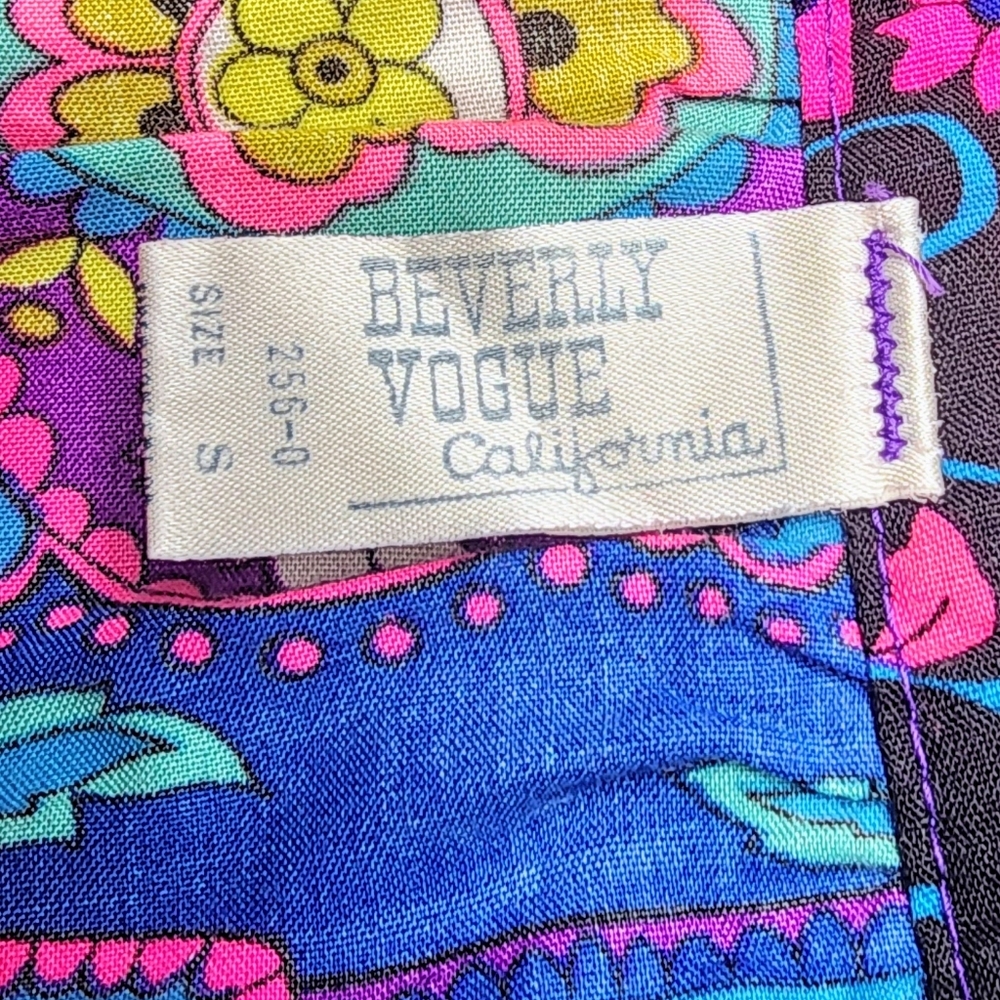 Beverly Vogue California Vintage 70s Maxi Wrap Skirt Wrap Sz S USA Retro Hippie - Picture 5 of 6